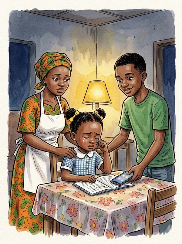 Illustration du conte « Ivana et les beignets de Maman », planche 2
