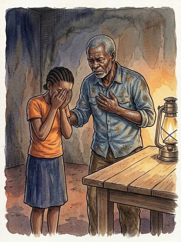 Illustration du conte « La lumière au bout des doigts », planche 11