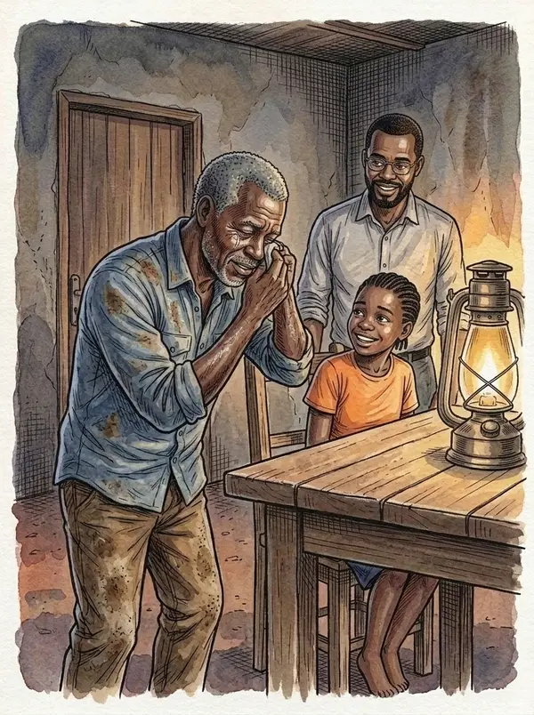 Illustration du conte « La lumière au bout des doigts », partie 2, planche 10