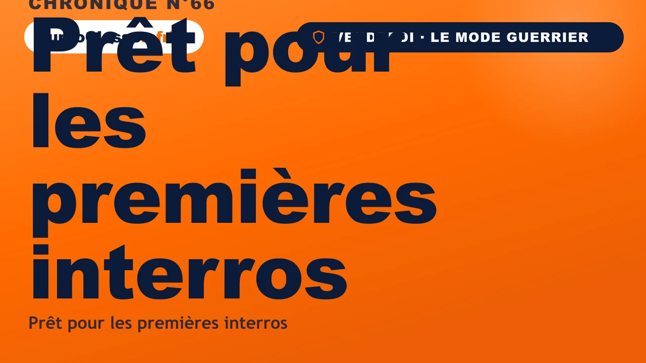 Chronique THOTH « Prêt pour les premières interros » — anticiper les premières notes de l'année, sur fond orange TurboClasse.
